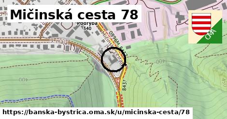 Mičinská cesta 78, Banská Bystrica
