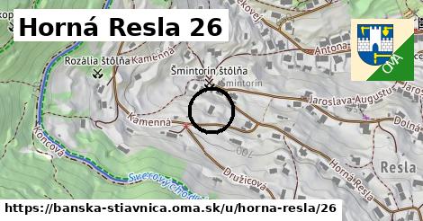 Horná Resla 26, Banská Štiavnica