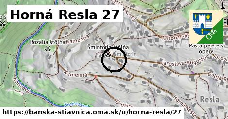 Horná Resla 27, Banská Štiavnica