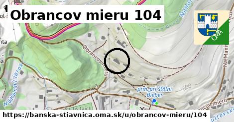 Obrancov mieru 104, Banská Štiavnica