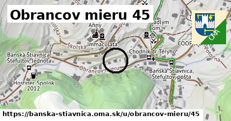 Obrancov mieru 45, Banská Štiavnica