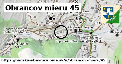 Obrancov mieru 45, Banská Štiavnica