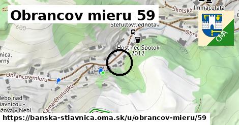Obrancov mieru 59, Banská Štiavnica