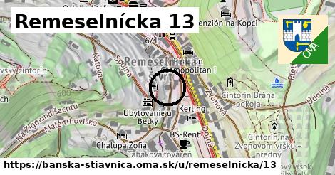 Remeselnícka 13, Banská Štiavnica