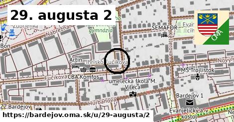 29. augusta 2, Bardejov