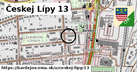 Českej Lípy 13, Bardejov