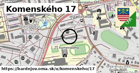 Komenského 17, Bardejov