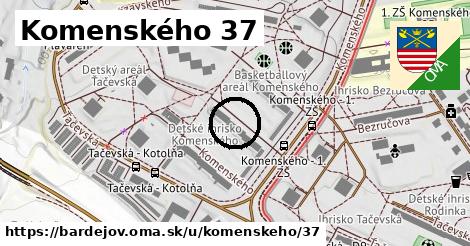 Komenského 37, Bardejov