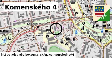 Komenského 4, Bardejov