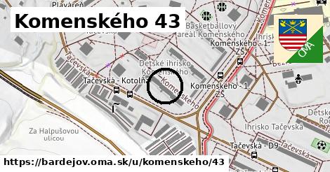 Komenského 43, Bardejov