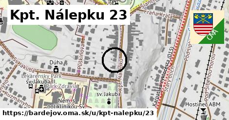 Kpt. Nálepku 23, Bardejov