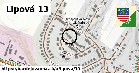 Lipová 13, Bardejov