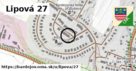 Lipová 27, Bardejov