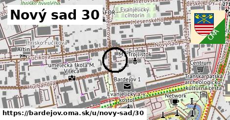 Nový sad 30, Bardejov