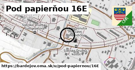 Pod papierňou 16E, Bardejov