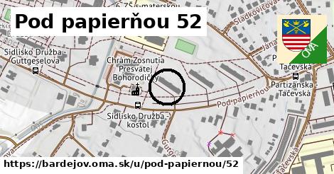 Pod papierňou 52, Bardejov