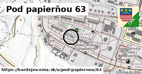 Pod papierňou 63, Bardejov