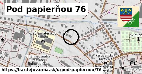 Pod papierňou 76, Bardejov