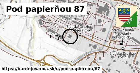 Pod papierňou 87, Bardejov