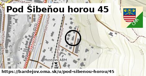 Pod Šibeňou horou 45, Bardejov