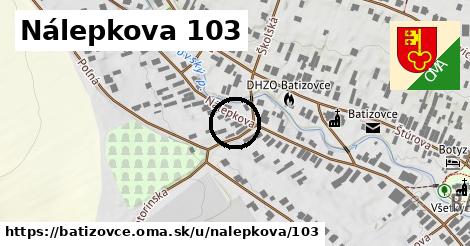 Nálepkova 103, Batizovce