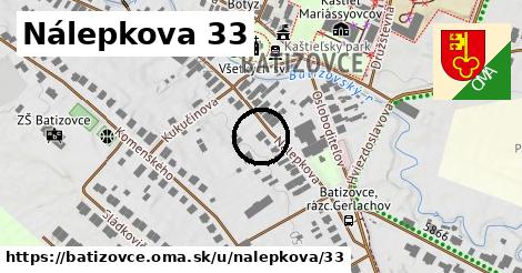 Nálepkova 33, Batizovce