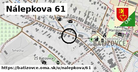 Nálepkova 61, Batizovce