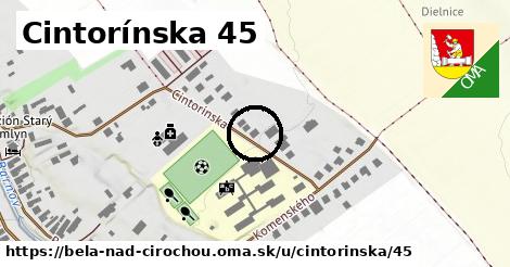 Cintorínska 45, Belá nad Cirochou