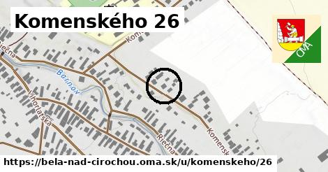 Komenského 26, Belá nad Cirochou