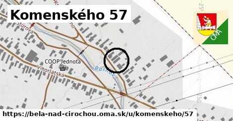 Komenského 57, Belá nad Cirochou