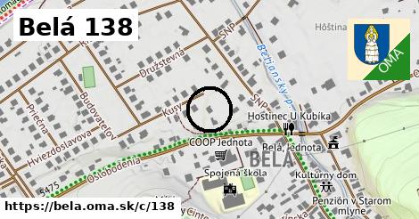 Belá <span class="supisne">138</span>