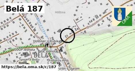 Belá <span class="supisne">187</span>