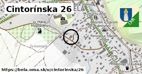 Cintorínska 26, Belá