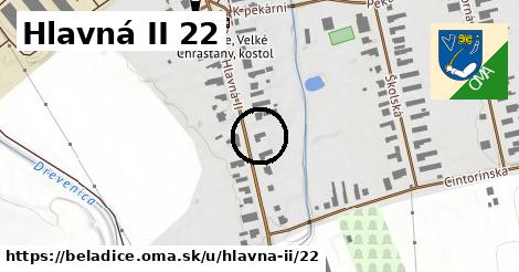 Hlavná II 22, Beladice