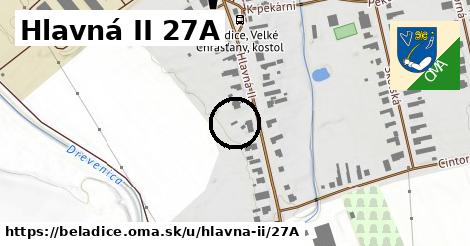 Hlavná II 27A, Beladice