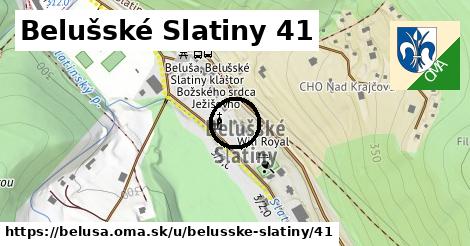 Belušské Slatiny 41, Beluša