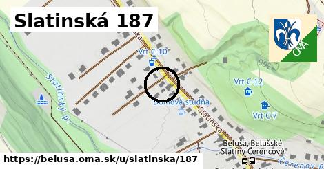 Slatinská 187, Beluša