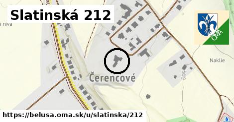 Slatinská 212, Beluša