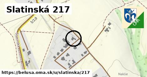 Slatinská 217, Beluša