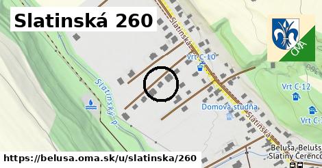 Slatinská 260, Beluša