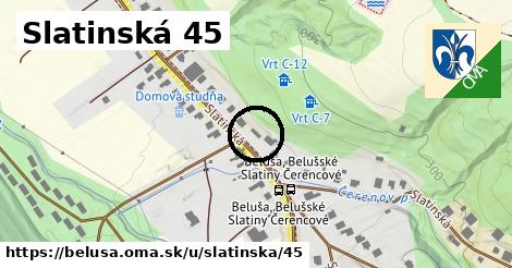 Slatinská 45, Beluša