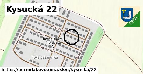 Kysucká 22, Bernolákovo