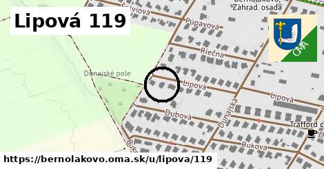 Lipová 119, Bernolákovo