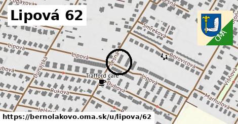 Lipová 62, Bernolákovo