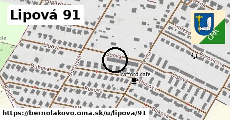 Lipová 91, Bernolákovo