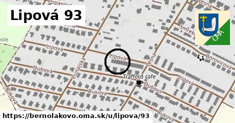 Lipová 93, Bernolákovo