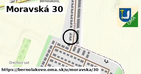 Moravská 30, Bernolákovo