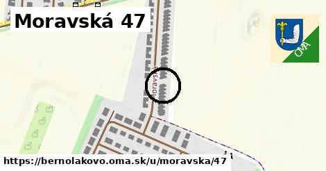 Moravská 47, Bernolákovo