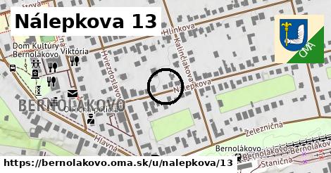 Nálepkova 13, Bernolákovo