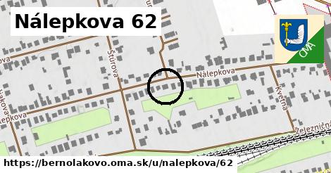 Nálepkova 62, Bernolákovo